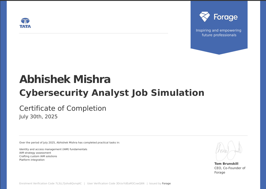 Cybersecurity Analyst
